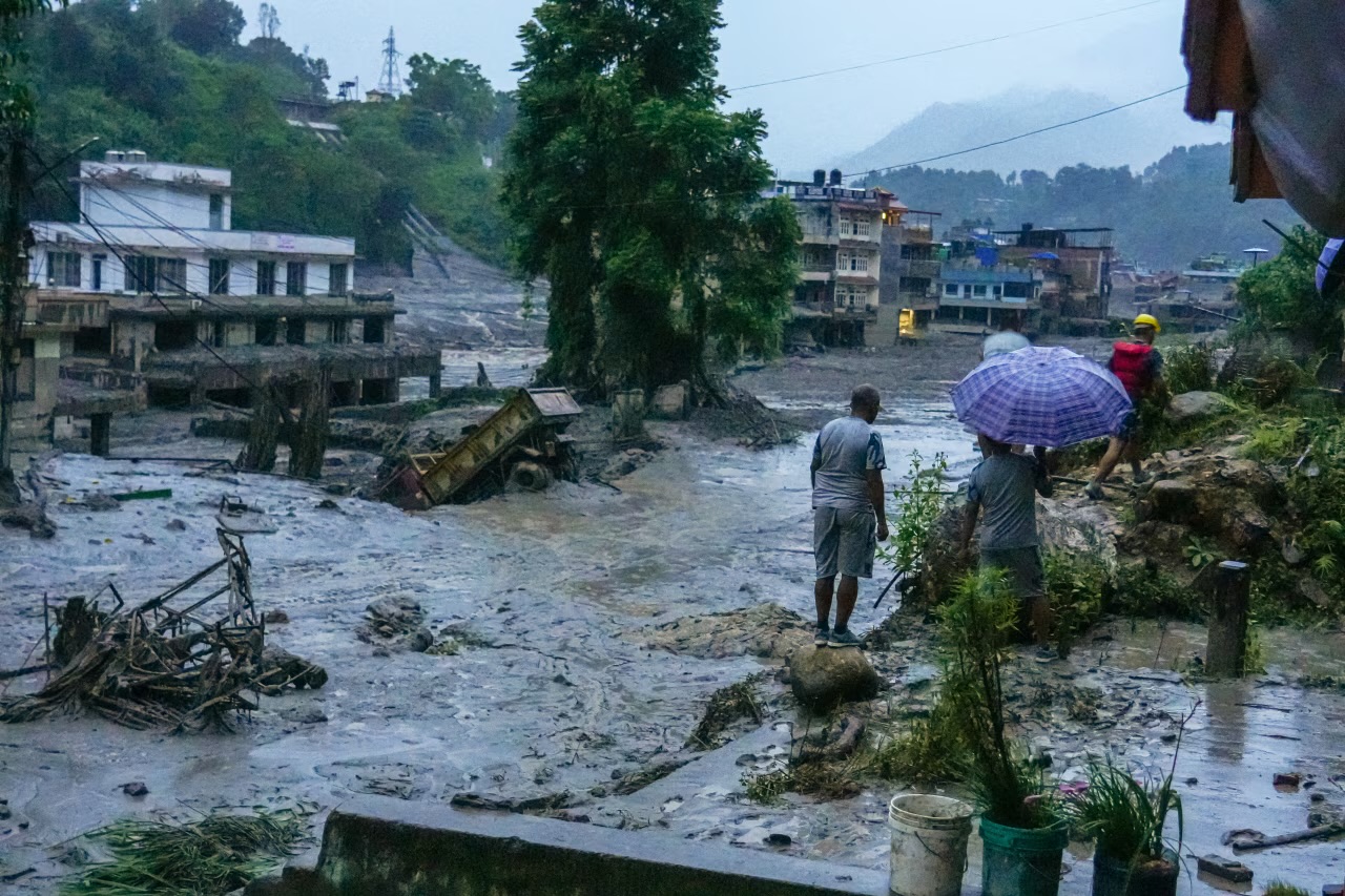 CATASTROPHIC FLASH FLOODS DEVASTATE NORTHERN NEPAL NEAR TIBET BORDER
